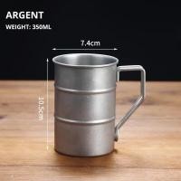 ราคา แก้วมักสแตนเลสแก้วกาแฟเบียร์แนววินเทจสไตล์อุตสาหกรรมขนาด350มล 1ชิ้น (21431033683)
