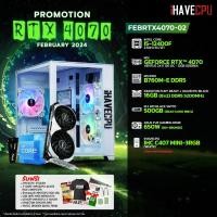 ราคา iHAVECPU คอมประกอบ FEBRTX4070 02 INTEL I5 12400F 2 5GHz 6C 12T MSI GEFORCE RTX 4070 VENTUS 2X E 12G OC 12GB GDDR6X MSI PRO B760M E DDR5 KINGSTON FURY BEAST x iHAVECPU 16GB 8x2 DDR5 5200MHz BLACK (2140