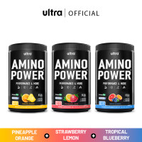 ราคา Ultra Amino Power Active BCAAs 2 1 1 Strawberry Lemon Pineapple Orange Tropical Blueberry อย่างละ 1 กระปุก 352gx3 (21430894826)