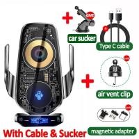 ราคา แท่นชาร์จโทรศัพท์แบบไร้สาย15W แท่นชาร์จเร็วสำหรับ iPhone Samsung Xiaomi ที่ชาร์จในรถยนต์แบบแม่เหล็กอัตโนมัติ (21170945832)