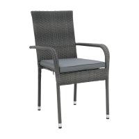 ราคา INDEX LIVING MALL เก้าอี้สนามพร้อมเบาะ รุ่นพัลลาวัน สีเทาเข้ม (21076356431)