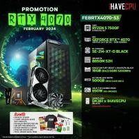 ราคา iHAVECPU คอมประกอบ FEBRTX4070 53 AMD RYZEN 5 7500F 3 7GHz 6C 12T MSI GEFORCE RTX 4070 VENTUS 2X E 12G OC 12GB GDDR6X GIGABYTE B650M S2H rev 1 0 KINGSTON FURY BEAST x iHAVECPU 16GB 8x2 DDR5 5200MHz BLA