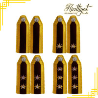 ราคา บ่าชุดขาวตำรวจ ติดดาวชุบโคเมี่ยม อินทรธนูชุดขาวตำรวจ สำหรับนายร้อยตำรวจ (21407263146)