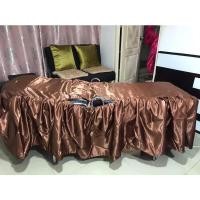 ราคา ผ้าปู มีระบาย ผ้าคลุมเตียง สักคิ้ว ผ้าเกรดดีตัดเย็บดีมาก ขนาดมาตรฐาน 180 60cm อุปกรณ์สัก อุปกรณ์สักคิ้ว (21273600963)