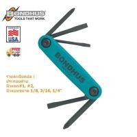 ราคา ชุดไขควง แบบพับ Gorilla Grip BONDHUS 12547 (445936222)