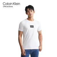 ราคา CALVIN KLEIN เสื้อยืดคอกลมผู้ชาย ทรง Slim รุ่น J323926 YAF สีขาว (20513324428)