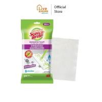 ราคา 3M Scotch Brite สก๊อตช์ ไบรต์ ผ้าถูพื้นชนิดเปียก สูตรฆ่าเชื้อแบคทีเรีย (21376519888)