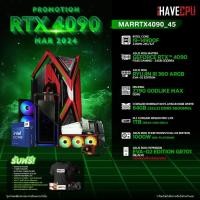 ราคา iHAVECPU คอมประกอบ MARRTX4090 45 INTEL I9 14900F 5 8GHz 24C 32T ASUS ROG MATRIX GEFORCE RTX 4090 P24G GAMING 24GB GDDR6X MSI MEG Z790 GODLIKE MAX DDR5 CORSAIR DOMINATOR PLATINUM RGB 64GB 32x2 DDR5 560