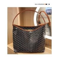 ราคา GOYARD กระเป๋าทรงสี่เหลี่ยมมีหูหิ้วสะพายไหล่สีน้ำตาลสำหรับสตรีกระเป๋าขนาดใหญ่รักแร้สะพายไหล่ข้างเดียวความจุมาก2023ปีนี้ (20713253467)