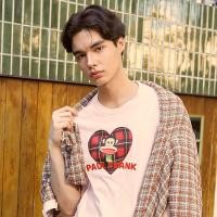 ราคา PAUL FRANK เสื้อยืดผู้ชาย MENS TEES HEART TARTAN MYSTERY ROSE (21162034213)