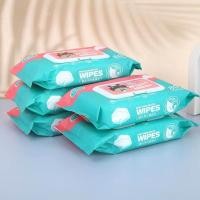 ราคา 5ชิ้น กระดาษทิชชูเปียกเด็ก baby wipes (21373427802)
