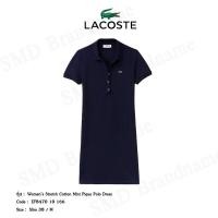 ราคา Lacoste เดรสโปโลหญิง รุ่น Womens Stretch Cotton Mini Piqué Polo Dress Code EF8470 10 166 (21338450685)