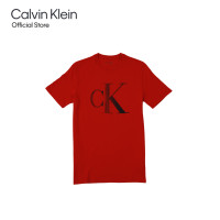 ราคา CALVIN KLEIN เสื้อยืดคอกลมผู้ชาย ทรง Regular รุ่น 40QC834 XAF สี Cherry (21302519923)