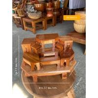 ราคา โต๊ะหมู่บูชาหมู่ 9 สำหรับตั้งบูชาสักการะบูชา ขนาดเล็กกระทัดรัด ตัวโต๊ะติดกับฐาน (21435552595)