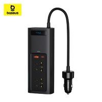 ราคา Baseus เครื่องแปลงไฟรถยนต์ In car Inverter 150W 220V CN EU สี Black (21204345409)