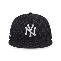 ราคา NEW YORK YANKEES DENIM ALL OVER MONOGRAM BLACK DENIM 9FIFTY CAP (21399335786)