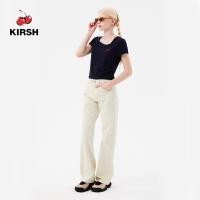 ราคา KIRSH กางเกงผู้ชายขาสามส่วนสีโมโน 23SS กางเกงผู้หญิง Celana Jeans Denim กางเกงยีนส์ กางเกงยีนส์ผู้หญิง แบรนด์เกาหลี สไตล์เกาหลี MODE Korea กางเกงยีนส์ กางเกงเกาหลี กางเกงยีนส์เอวสูงสูง (18574169603)