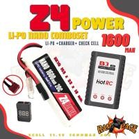 ราคา ชุดแบตลิโพ Z4 power 11 1V 1600 mAh 20C Li po ที่ชาร์จ และตัวเช็คเซลล์ แบตลิโพ 3 เซลล์ (20691253338)