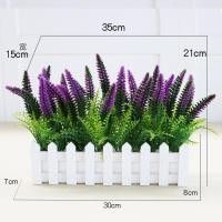 ราคา รั้วพืชจำลองดอกไม้และหญ้าเทียมพลาสติกแทรกช่อดอกไม้รั้วผ้าไหมชุดดอกไม้เครื่องประดับห้องนั่งเล่นของตกแต่งบ้านต้นไม้ปลอมสวยๆ (14679390185)