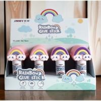 ราคา กาวแท่ง แฟนซี สายรุ้ง S0187 แห้งไว ไม่ทิ้งคราบ น่ารักมากๆ กาว ติดแน่น (21393552919)