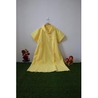 ราคา ชุดคลุมท้องสีเหลือง ผู้ช่วยพยาบาล เดรสคนท้อง สุภาพคลุมเข่าใส่ได้ถึงคลอด (16731426077)