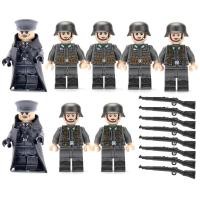 ราคา 8Pcs Legoing Minifiguresรุ่นสำหรับทหารเยอรมันชุดทหารตำรวจพิเศษเด็กบล็อคก่อสร้างของเล่น (6710516554)