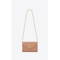 ราคา YSL กระเป๋า SAINT LAURENT bag CASSANDRE MATELASSÉ CHAIN WALLET IN GRAIN DE POUDRE EMBOSSED LEATHER Cross Body bags Shoulder bags (21146949233)