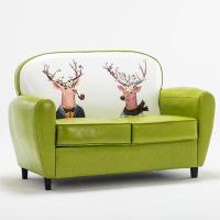 ราคา โซฟาวินเทจสไตล์ยุโรปผ้าหนังแบบพักผ่อนสบายๆสำหรับสองคนโรงแรมร้านกาแฟบาร์ห้องนั่งเล่นร้านเสื้อผ้าโซฟาร้าน (15825158978)