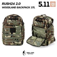 ราคา 5 11 RUSH 24 2 0 Woodland Backpack 37L Woodland Camo กระเป๋าสะพายหลัง (21007099272)