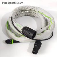 ราคา FESTOOL เดิมป้องกันไฟฟ้าสถิตย์เก็บฝุ่นท่อ3 5เมตร2 In 1เครื่องกระดาษทรายสายไฟฝุ่นท่อดูด200042 (19951306025)