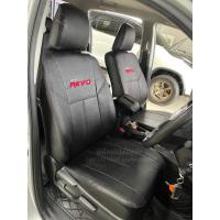 ราคา หุ้มเบาะสวมทับตรงรุ่น toyota revo 4 ประตู ลายเรียบ สีดำล้วน หุ้มเบาะพีพีออโต้ (21346542918)