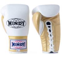 ราคา Windy lace up Gloves New color White gold 121416 oz Genuine Leather Limited edition MMA K1นวมเชือก วินดี้สปอร์ต สีขาว ทอง ทำจากหนังแท้ เมจิกเทป (20521883802)