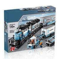 ราคา lego building blocks 10219 60198 60052 CITY urban electric remote control freight train puzzle toy gift for boys and girls (21262462960)