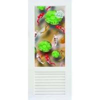 ราคา ประตูราคาถูก จากโรงงาน ประตูพีวีซี ประตูห้องน้ำ ประตูห้องครัว ประตูห้องนอน ประตูกระจก ประตูลายสวย Code 93 ปลาคาร์ป (17703029115)