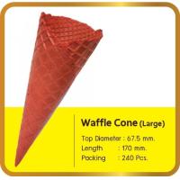 ราคา วาฟเฟิลโคนขนาดใหญ่ รสสตรอว์เบอร์รี่ ยี่ห้อ มิสเตอร์โคน (16468452796)