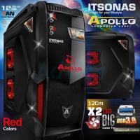 ราคา ITSONAS ATX Case NP Apollo Black Red (418414103)