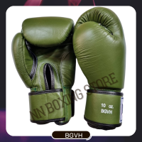 ราคา Windy boxing gloves BGVH Olive green 810121416 oz genuine leather วินดี้ นวมซ้อมชกมวย สีเขียวมะกอก ผลิตจากหนังเเท้จากโรงงานวินดี้ (18739817525)