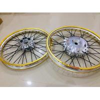 ราคา ขอบล้อสานบันไซ Click 110 ขอบล้อทูโทนสีทอง ดุมกลึงเงาหน้าหลัง ซี่ดำ ขอบล้อขนาด 1 40x17 งานเงางาม งานแข็งแรง งานไม่ดุ้ง พ่นกันสนิม (19587846171)