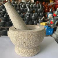 ราคา ครกหินอ่างศิลาแท้ ครกสีมันปู ขนาด6นิ้ว (1846276809)