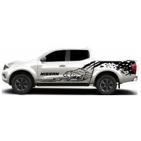 ราคา สติกเกอร์ลายเสือดำ สติกลายโคลนสาด Nissan navara พร้อมลายฝาท้าย (21448341754)