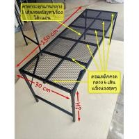 ราคา โต๊ะอเนกประสงค์แบบตะแกรงเหล็กฉีก W30xL150 (14519041621)