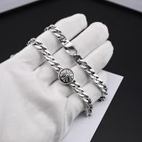 ราคา Chrome Heart 1 1 Correct version S925 Sterling Silverch Cross Cuban ไหปลาร้าสร้อยคอลมสาวไหปลาร้าสร้อยคอ (20949035313)