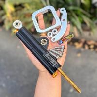 ราคา กันสบัดOHLINS 50Aสีดำ สั้น ยาว พร้อมขาจับติดโครงWave125R S บังลม ปรับได้จริง กันสบัดโอลิน กันสบัดพร้อมขา ขากันสบัด (21406372052)