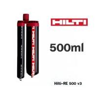 ราคา น้ำยาเสียบเหล็ก Hilti RE 500 V3 เคมีเสียบเหล็กขนาด 500 ml ของแท้ ปืน HDM500บิล vat รบกวนเเอดไลน์ ID prasong chang (17102266141)