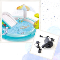 ราคา สระเป๋าลม สไลเดอร์ จระเข้น้ำพุ (19051036675)