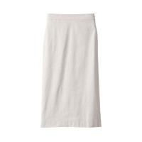 ราคา มูจิ กระโปรงผ้าป่านผสมทรงตรง MUJI Hemp Blend Straight Skirt (21408770995)