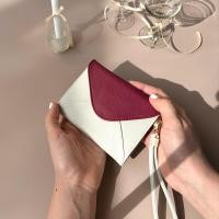 ราคา THE LETTRE กระเป๋าสตางค์ กระเป๋าใส่บัตร สีครีม แดง Cream Cherry red (21432927602)