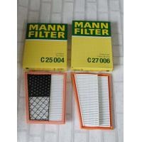 ราคา กรองอากาศ Benz S Class W221 2005 2013 รุ่น S 320 CDI S 350 CDI Engine Air Filter Mann C 25004 C 27006 ชุด 2 ลูก (12509563623)