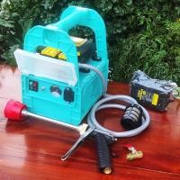 ราคา เครื่องพ่นยาแบตเตอรี่ ปั๊มน้ำคู่ กระเป๋าหิ้ว 12v 12 บาร์ พร้อมสายหนา 3 ชั้น แรง ลากสายได้ไกล พ่นสูง 10เมตร (21216601896)