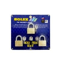 ราคา กุญแจมาสเตอร์คีย์ master key ชุด3ตัว 35 40 45 50mm ยาว สั้น solex (4127448090)